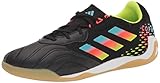 adidas Unisex Copa Sense.3 Indoor Sala Fußballschuh, Schwarz/Helles Cyan/Team Solar Yellow, Black Bright Cyan Team Solar Yellow, 10 Women/10 Men