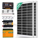 ECO-WORTHY 240W Solaranlage Komplettset Inselanlage netzunabhängiges Kit für Wohnmobil Camper: 2 Stücke 120W Solarmodul + 30A Laderegler + 1 Stücke 50Ah Lithiumbatterie + 600W Sinuswechselrichter